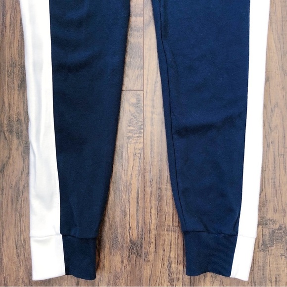 Onepiece • Racer Jumpsuit onesie navy white knit zip front loungewear unisex - Picture 14 of 16
